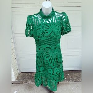 SHEIN Vibrant Green Dress